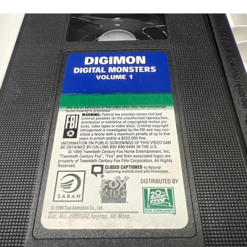 Digimon Digital Monsters Vol. 1 (VHS, 1999) Vintage